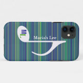 aangepaste muzieknotitie / strepen Case-Mate iPhone case (Achterkant (horizontaal))