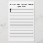 Aangepaste muzieknotities briefpapier (Voorkant)