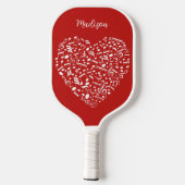 Aangepaste muziekopname & kleur pickleball paddle (Achterkant)