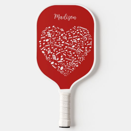 Aangepaste muziekopname & kleur pickleball paddle (Achterkant)
