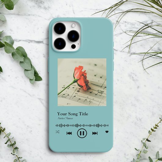 Aangepaste muziekspeler Song Plaque Case-Mate iPhone Case
