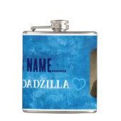 Aangepaste My Dadzilla Fles. Fles Heupfles (Voorkant)