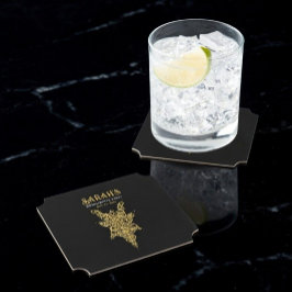 Aangepaste Mystic Gold Bachelorette Kartonnen Onderzetters