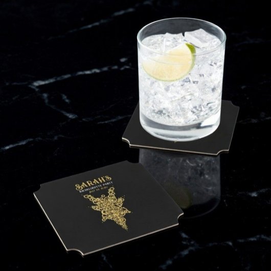 Aangepaste Mystic Gold Bachelorette  Kartonnen Onderzetters