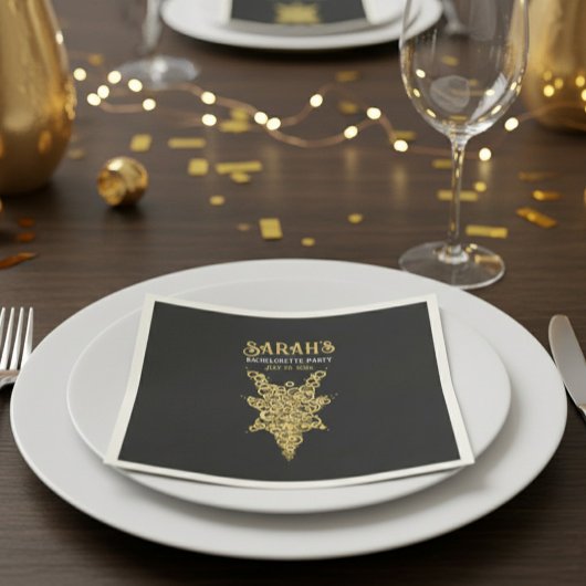 Aangepaste Mystic Gold Bachelorette Servet