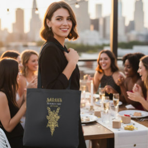 Aangepaste Mystic Gold Bachelorette Tote Bag