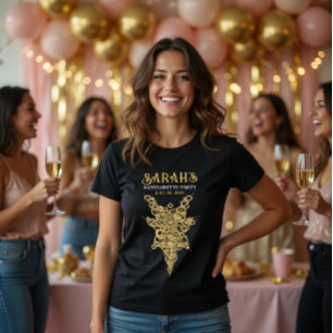 Aangepaste Mystic Goud Bachelorette T-shirt