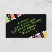 Aangepaste naadloze naaigarens voor kleurspoelen visitekaartje (Achterkant)