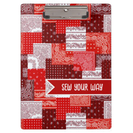 Aangepaste Naai Patchwork Bandana Quilt Patroon Klembord