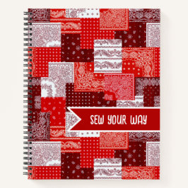 Aangepaste Naai Patchwork Bandana Quilt Patroon Notitieboek