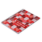 Aangepaste Naai Patchwork Bandana Quilt Patroon Notitieboek (Linkerzijde)