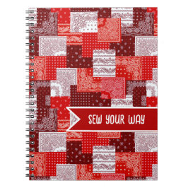 Aangepaste Naai Patchwork Bandana Quilt Patroon Notitieboek