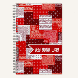 Aangepaste Naai Patchwork Bandana Quilt Patroon Notitieboek