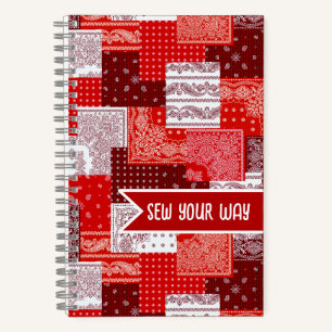 Aangepaste Naai Patchwork Bandana Quilt Patroon Notitieboek
