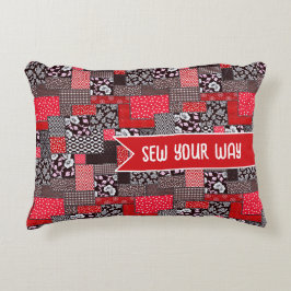 Aangepaste Naai Patchwork Naai Je Eigen Manier Ont Accent Kussen