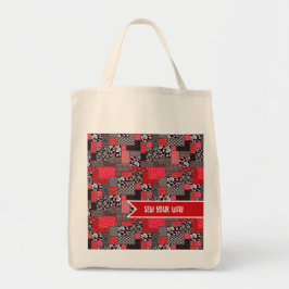 Aangepaste Naai Patchwork Naai Op Je Manier Ontwer Tote Bag