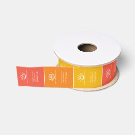 Aangepaste naaien in kledinglabels top multi rood  grosgrain lint