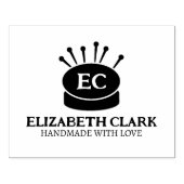 Aangepaste naaigarij, groot rubberstempel (Afrduk)