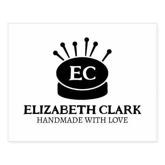 Aangepaste naaigarij, groot rubberstempel (Afrduk)