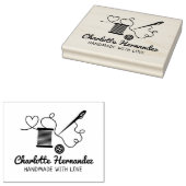 Aangepaste naaigarij, groot rubberstempel (Gestempeld)