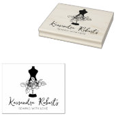 Aangepaste naaigarij, groot rubberstempel (Gestempeld)