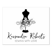 Aangepaste naaigarij, groot rubberstempel (Afrduk)