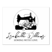 Aangepaste naaigarij, groot rubberstempel (Afrduk)