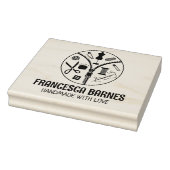 Aangepaste naaigarij, groot rubberstempel (Stempel)