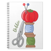 Aangepaste naaigarningen notitieboek (Voorkant)