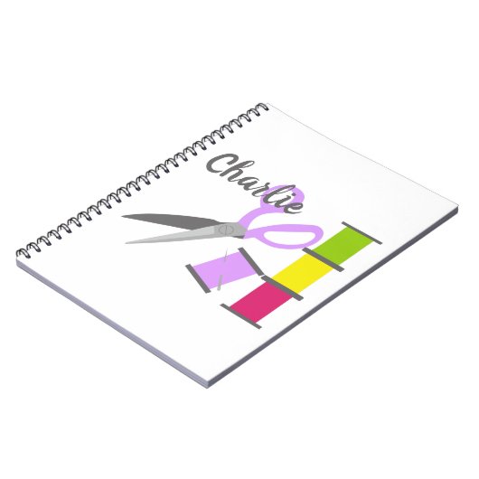 Aangepaste naaigarningen notitieboek (Linkerzijde)