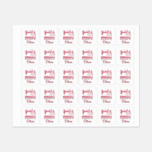 Aangepaste naaikleding Etiketten Labels (Vel)