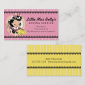 aangepaste  naaimebroidernavel visitekaartje (Voorkant / Achterkant)