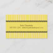 aangepaste  naaimebroidernavel visitekaartje (Achterkant)