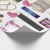 Aangepaste naaivariatie cadeaupapier (Hoek)