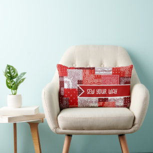 Aangepaste Naaiwerk Patchwork Bandana Quilt Patroo Kussen