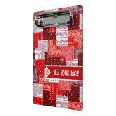 Aangepaste Naaiwerk Patchwork Bandana Quilt Patroo Mini Klembord (Angled2)