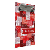 Aangepaste Naaiwerk Patchwork Bandana Quilt Patroo Mini Klembord (Schuin)