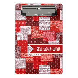 Aangepaste Naaiwerk Patchwork Bandana Quilt Patroo Mini Klembord