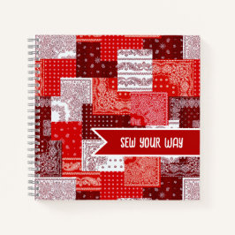 Aangepaste Naaiwerk Patchwork Bandana Quilt Patroo Notitieboek