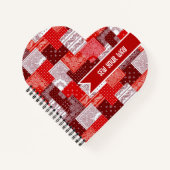 Aangepaste Naaiwerk Patchwork Bandana Quilt Patroo Notitieboek (Voorkant)