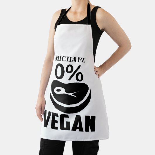 Aangepaste naam 0 % vegan schort (Insitu)