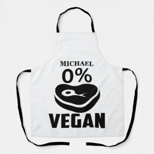 Aangepaste naam 0 % vegan schort