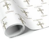 Aangepaste naam, 10e Jubileum van Ordination Cadeaupapier (Rol Hoek)