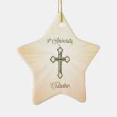 Aangepaste naam, 10e Jubileum van Ordination Keramisch Ornament (Rechts)