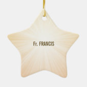 Aangepaste naam, 10e Jubileum van Ordination Keramisch Ornament (Achterkant)