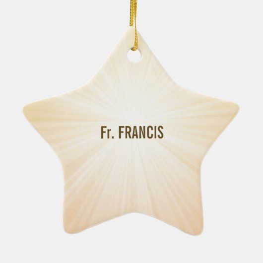 Aangepaste naam, 10e Jubileum van Ordination Keramisch Ornament (Achterkant)