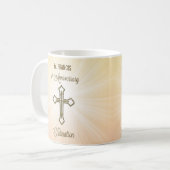 Aangepaste naam, 10e Jubileum van Ordination Koffiemok (Voorkant links)