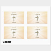 Aangepaste naam, 10e Jubileum van Ordination Rechthoekige Sticker (Vel)