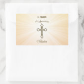 Aangepaste naam, 10e Jubileum van Ordination Rechthoekige Sticker (Tas)