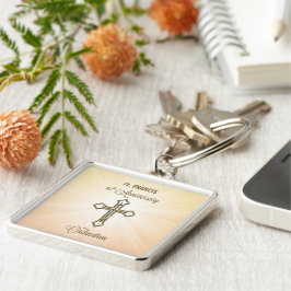 Aangepaste naam, 10e Jubileum van Ordination Sleutelhanger